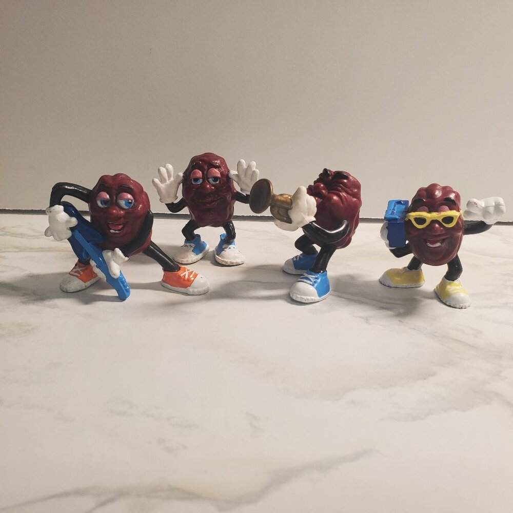 Vintage 80's California Raisin Band Miniatures
